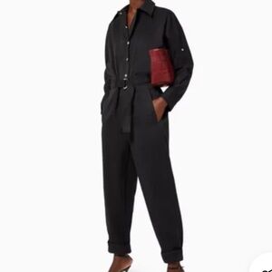 3.1 Phillip Lim Black Utility Jumpsuit Size 2